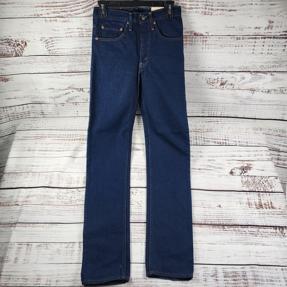 Vintage NWT 1986 Levis 505-0216 Mens 28x33 Straight Leg USA Made Dark Wash - Picture 2 of 11